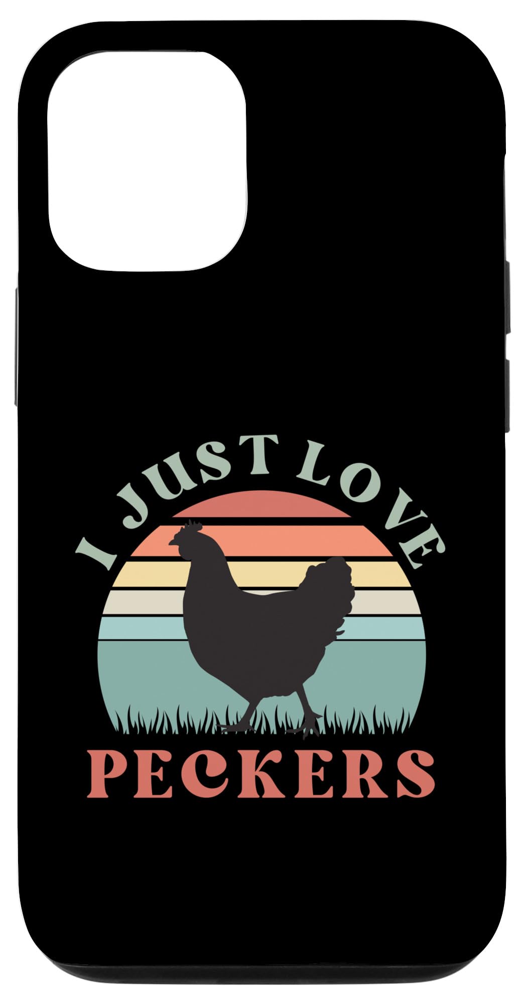 iPhone 13 Chicken Lover Funny Adult Saying w Sunset, Chick Whisperer Case