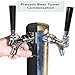 Keg Tower Insulator, Neoprene Beer Tower Cover, End Foam and Ensure Ice-Cold Pours (Single Tap 2.5