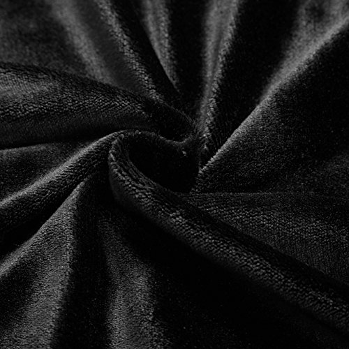 Merrylife Decorative Sherpa Throw Blanket Ultra-Plush Comfort | Soft, Colorful | Home, Couch, Outdoor, Travel Use (60"70", BLACK)
