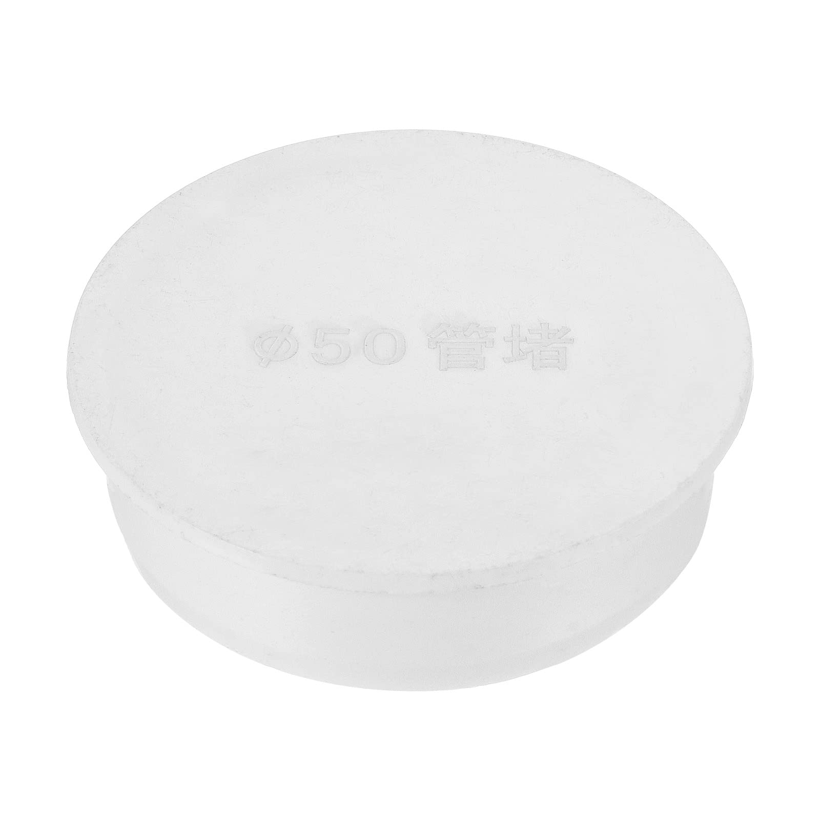 PATIKIL 45mm OD Pipe Hole Plugs, 1 Pack Round Fencing Post Tubing Insert Cover Pipe End Cap for Pipeline Protection, White