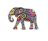 Decals Sticker Elephant Car Window Wall Art Decor Doors Helmet Truck Motorcycle Note Book Mobile Laptop Glass. Sports Bike 5 X 3,48 Inches Color