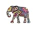 Decals Sticker Elephant Car Window Wall Art Decor Doors Helmet Truck Motorcycle Note Book Mobile Laptop Glass. Sports Bike 5 X 3,48 Inches Color
