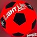 Light Up Action Soccer ball Silver Edition VALUE PACK Traditional Size 5