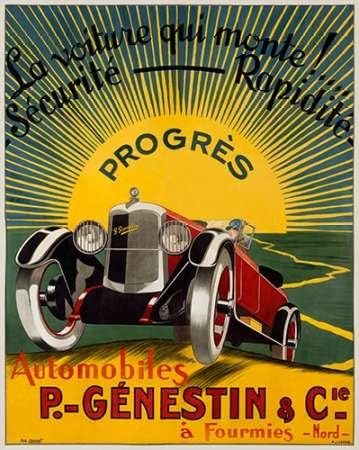 The Poster Corp H J Lecoq Automobiles P Genestin And Cie Kunstdruck 60 96 X 76 Cm Amazon De Kuche Haushalt