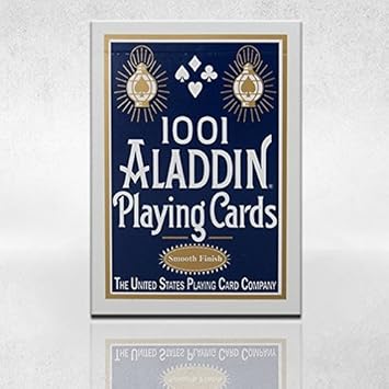 Aladdin 1 Deck of 1001 Smooth Finish Playing Cards Collectible Poker Deck (Blue)