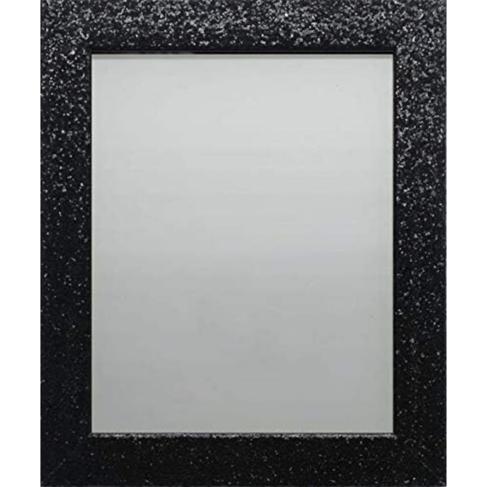 Frame Company Glitter Sparkly Picture Photo Frame, Black, 6x4 inch *Choice of Colours & Sizes*Fitted with Real Glass