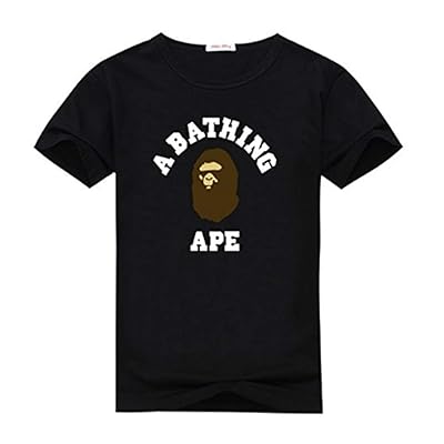 Zomicky Bape Brown And White Graphic Logo Men's T-Shirt