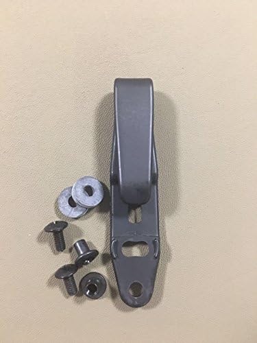HolsterBuilder RCS Overhook - 3 Pre-Drilled Hole Tuckable Kydex Hook for IWB Kydex, Hybrid Holster Making - Adjustable Cantt - Concealment Carry Holster Sheath Belt Attachment with Hardware