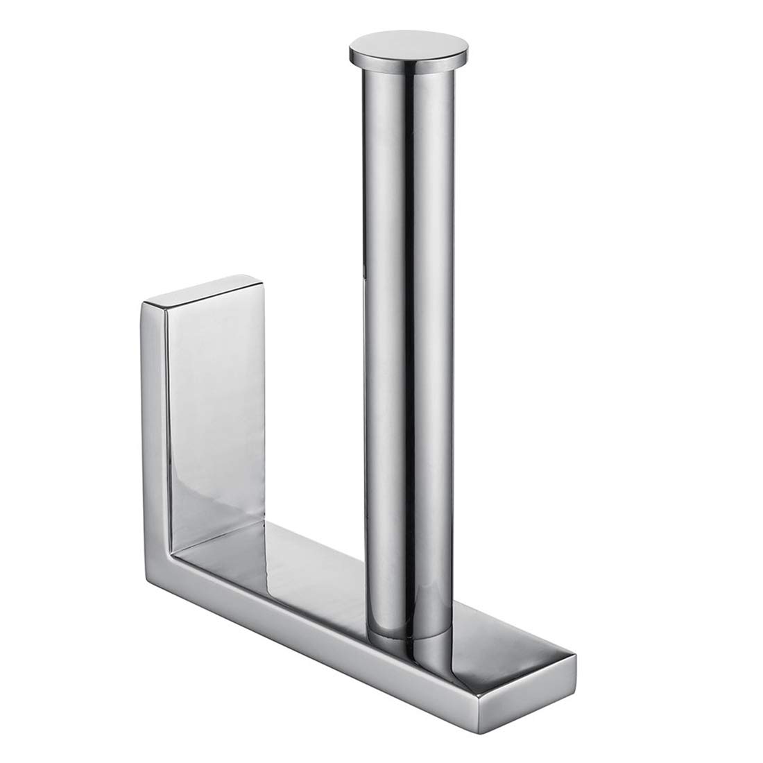 Aothpher Toilet Roll Paper Holder Wall Mounted SUS304 Stainless Steel Toilet Roll Dispenser Vertical Horizontal Modern Bathroom Tissue Holder, Polished Finish