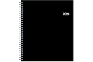 Blue Sky 2024 Monthly Planner, January - December, 8" x 10", Flexible Cover, Wirebound, Enterprise (144727)