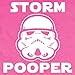 Texas Tees Funny Baby Girl Outfit, Storm Pooper Shirt, Christmas Gift Inspired, Pink 6-12 mo