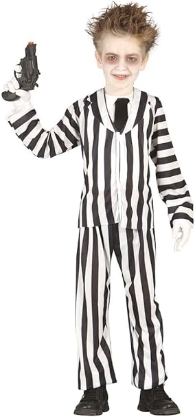 Jungen Schwarz Weiss Crazy Geist Halloween Film Kostum Kleid Outfit 3 12 Jahre Amazon De Bekleidung