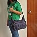 Lightweight Corss-body Purse Volcanic Rock Shoulder Bag(8981_Purple-Large)