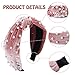Makone 6 Pcs Headbands for Women, Knotted Headbands Pearl Headband Wide Top Knot Turban Hair Bands, Vintage Velvet Fashion Hair Accessories for Women and Girls
