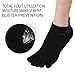 Mens No Show Toe Socks 6 Pairs Original Weight Low Cut Running Toe Socks 8-10.5