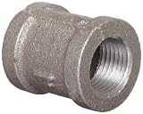 Anvil 8700133005, Malleable Iron Pipe Fitting, Coupling, 1/4" NPT Female, Black Finish