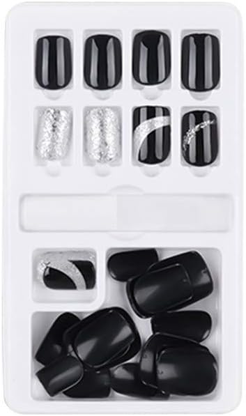 FAPIZI static nails uñas postizas impress nails short press on nail glue coffin nails petite nails real short long stiletto nail tips (O)