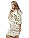 Skyfitting Women's Cotton Short Kimono Robe, Short Length Bridesmaid Robes Plus Size/38 Length Light Yellow