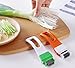 Astra shop 2Pcs Kitchen Tool Slice Cutlery Kitchen Onion Vegetable Cutter Sharp Scallion Cutter Shred