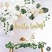 Sweet Baby Co. Greenery Boho Baby Shower Decorations Neutral with Balloon Garland, Oh Baby Banner, Ivy Leaf Garland Vines Decoration, Fake Greenery Decor for Jungle, Safari, Woodland Backdrop Theme
