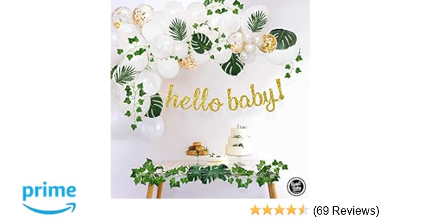Amazon Com Sweet Baby Co Boho Fake Greenery Baby Shower