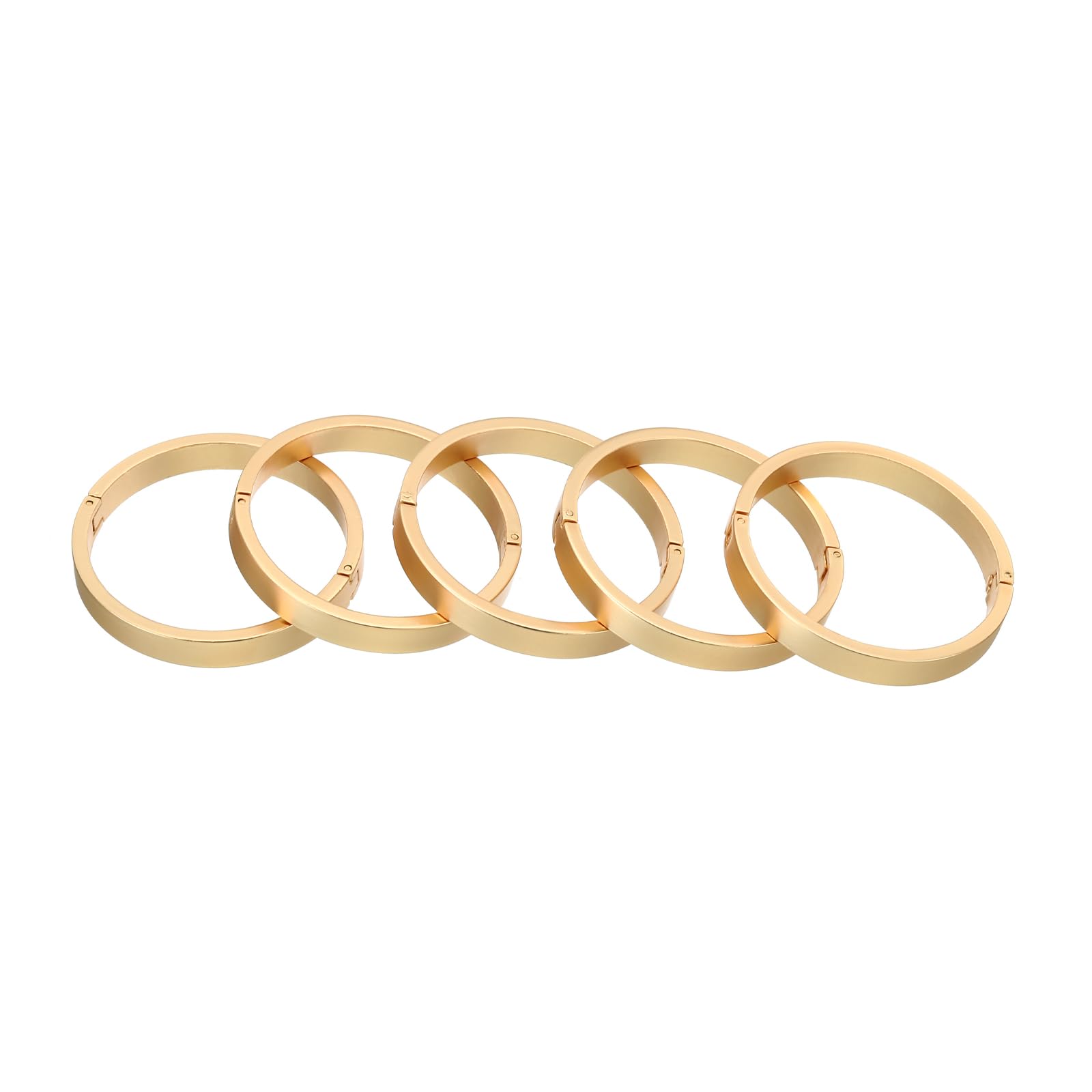 PATIKIL 40mm/1.6inch Binder Rings, 5PCS Paper Rings Book Rings Loose Leaf Binder Rings Small Metal for Index Cards Notebook Craft Classroom Calendar