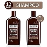 JASON Natural Cosmetics Dandruff Relief Shampoo, 12 Ounces (Pack of 2)