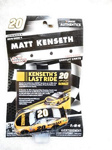 Evo Nature NASCAR Authentics Matt Kenseth #20 Diecast Car 1/64 Scale - 2018 Wave 4 - with Free Card