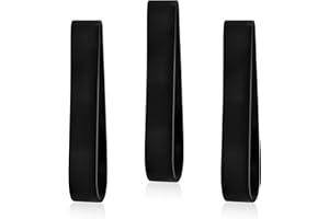 ERETOW Firefighter Helmet Bands, Heavy Duty Rubber Helmet Strap for Fire Helmets and Hard Hats Fits Modern & Traditional Styles, Holds Firefighting Accessories, Black, 3 Pack