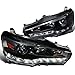 Spec-D Tuning 2LHP-EVO08JM-8-TM Mitsubishi Lancer EVO X 10 Black R8 Style LED Projector Headlights