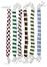 Iconikal Wine Charm Knitted Mini Scarves, 8-Pack - 9-Inch Ornament Long for Stemmed Glass Identification & Figurine Decor Scarf