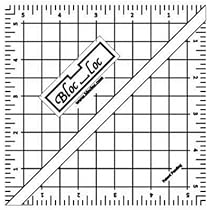 Amazon.com: Bloc Loc - Half Square Acrylic Triangle Ruler, 5.5