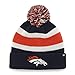 NFL Denver Broncos Men's Breakaway Knit Cap, One Size, Light Navy
