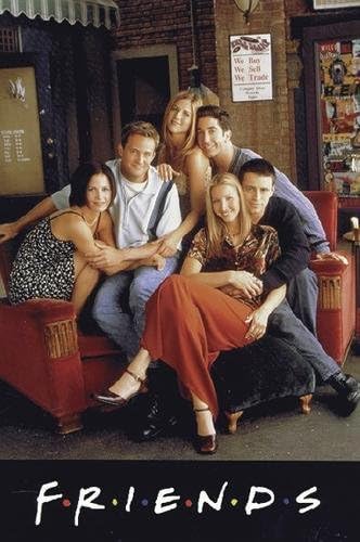 Amazon Com Friends Tv Poster Sitting On Couch Size 27 X 40