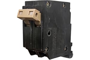 FXSMGDY 2-Pole 20 Amp Circuit Breaker, Type 3/4-Inch Plug-On Molded Case Circuit Breaker, Thermal Magnetic Protection, 10 KAIC, 120/240V, Fit for Cutler Hammer Load Centers - 5 Years Warranty