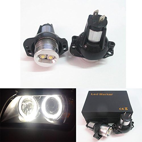 63117161444 Angel Eye Halo Ring LED Marker Light Bulb Xenon White