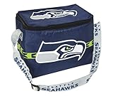 NFL Retro Lunch Bag: 6 Pack Zipper Cooler-Seattle Seahawks