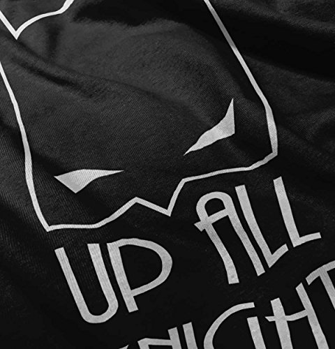 Up All Night Funny Batman Cute Baby Nerd DC Comic Romper Bodysuit