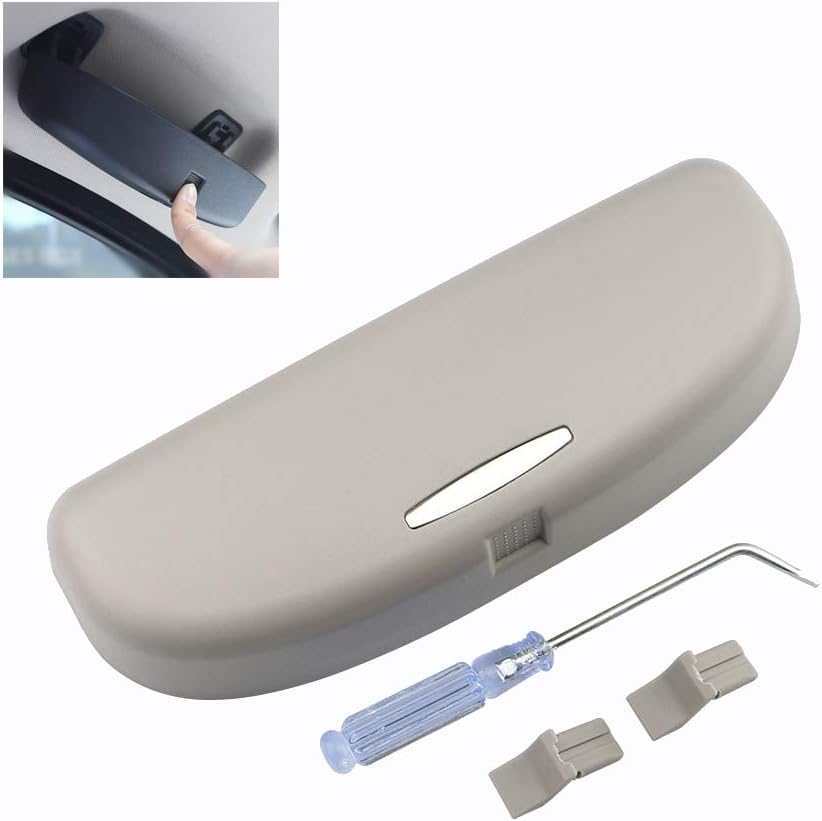 Brillenkoker Auto LFOTPP Étuis à Lunettes Pour Serie 3 5 7 X1 X3 X5 X7, Porte Lunettes Support De Soleil Intérieur Opbergdoos Zonnebril Auto