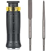 Klein Tools 32753SD SDS Demolition Screwdriver, Flat Chisel and Bull Point Tips, Use with Rotary Hammer Drills and Handheld P