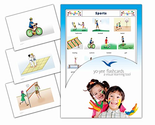 Fiches de vocabulaire - Sports - Flashcards in French for Kids, Toddlers and Children