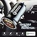 Dual USB Car Charger Adapter: Fast Charging 36W /6A Cigarette Lighter Power Outlet for Phone/Device - Compatible with XS, Max, XR, X, 8, 7, Samsung Galaxy Note 9, s8, s7, Android Smartphones