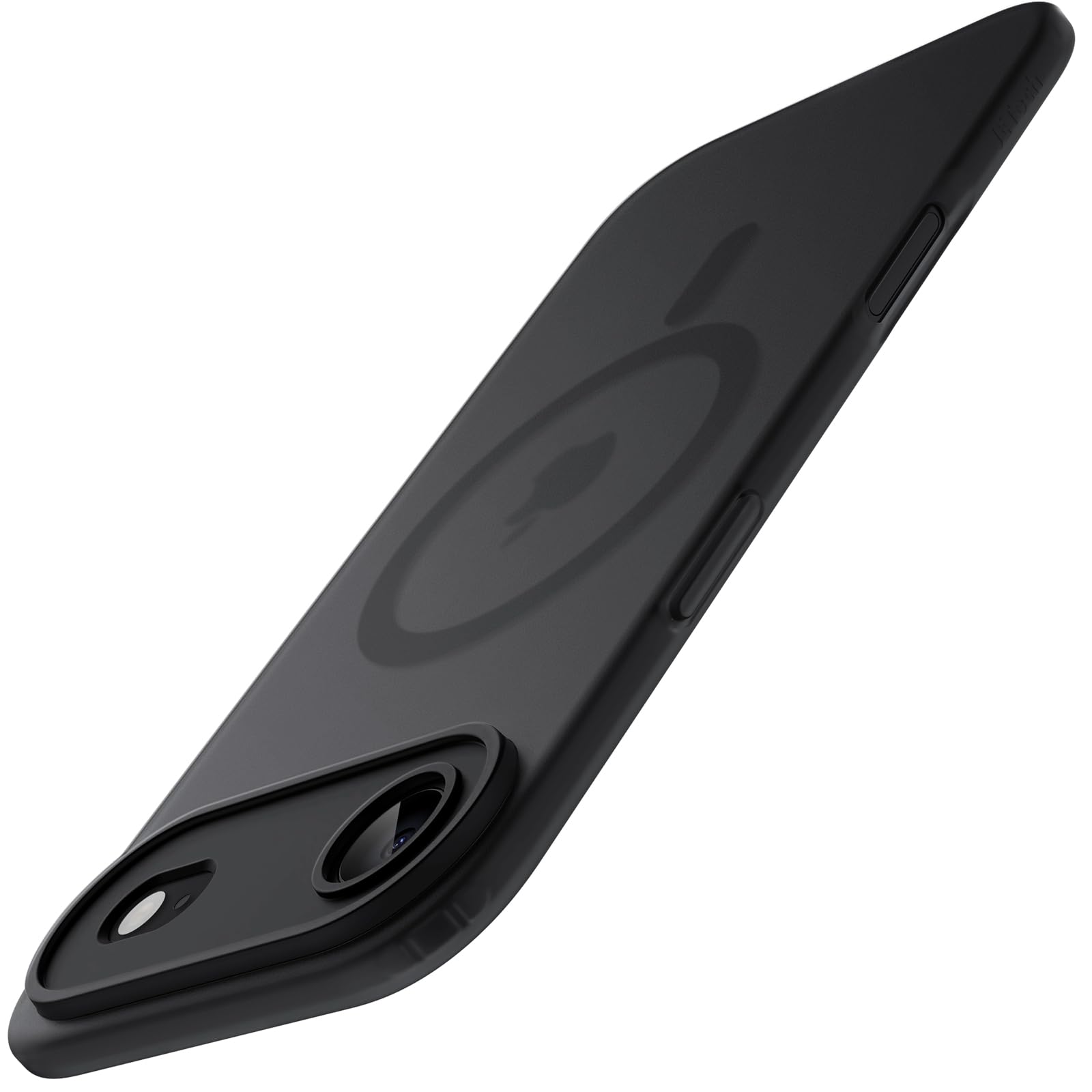 Photo 1 of JETech Matte Case for iPhone 17 Air Compatible with MagSafe, Camera Lens Full Protection, Shockproof Translucent Frosted TPU Soft Phone Cover, Anti-Fingerprint, 6.5-Inch Display (Black)