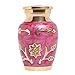 Liliane Memorials Mini Keepsake Urn • Miniature Funeral Cremation Urn fits Small Amount of Ashes • Rosedale Pink Model