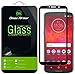 [2-Pack] Dmax Armor for Motorola Moto Z3 / Z3 Play [Tempered Glass] Screen Protector, (Full Screen Coverage) (Black)