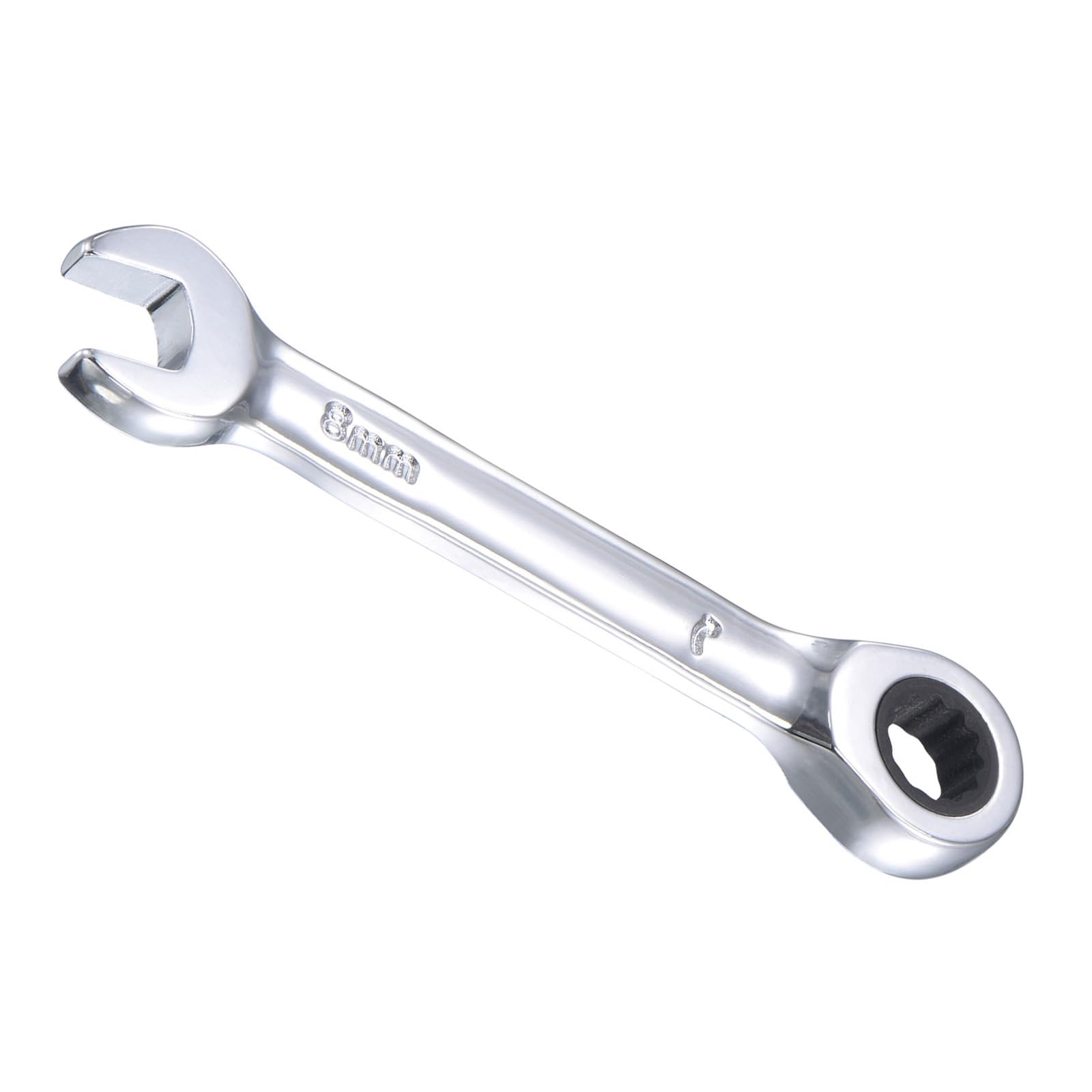CoCud Ratcheting Wrench, 8mm Head Metric 72-Teeth, Cr-V Combination Wrench Spanner - (Applications: for Repairing Home Tasks)