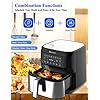 Proscenic-T21-Smart-WiFi-Air-Fryer-55L-for-Home-Multi-Functions-Digital-Touchscreen-1700W-Electric-Airfryer-Oilless-Cooker-Works-with-Alexa-Google-Assistant-APP-Online-Recipes-Easy-Cook Proscenic T21 Air Fryer, 5.5L Air Fryers for Home Use, 8 Presets, LED Onetouch Screen, 100+ Recipes Online, Low Fat…