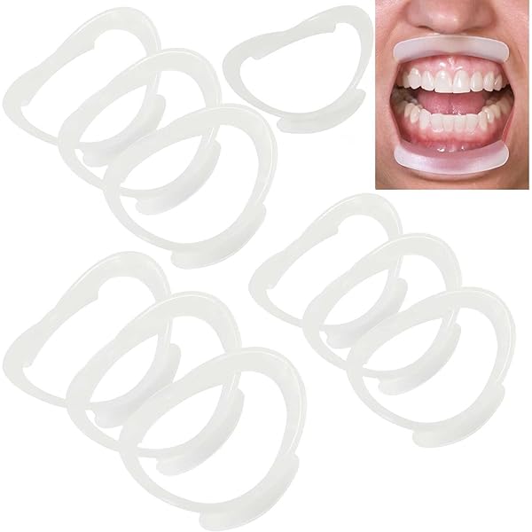BEYOND FlexiPro Cheek Retractors For Teeth Whitening - 5 Pack (Mix Of Medium & Large), Thermoplastic Rubber