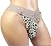 SISSY pouch panties men's lace thong G-string bikini briefs hipster hot underwear sexy for men VC (S, leopard)