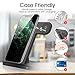 Wireless Charger, QI-EU 4 in 1 Qi-Certified 18W Fast Charging Station Compatible Apple Watch Airpods iPhone Se/11/11pro/X/XS/XR/Xs Max/8/8 Plus, Wireless Charging Stand Compatible Samsung S20/S10